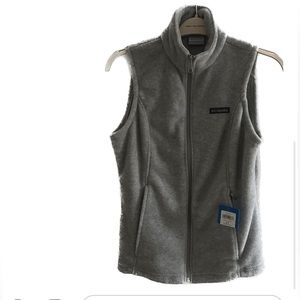 NWT Columbia Benton Springs Fleece Vest - Womens Small - Gray